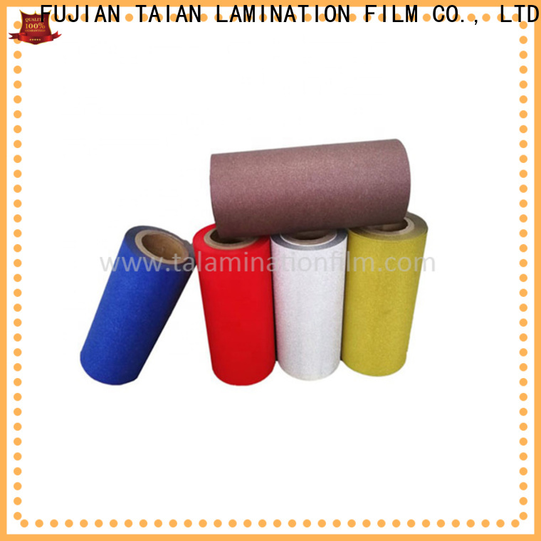 Taian Lamination Film popular glitter heat transfer vinyl manufacturer for boxes